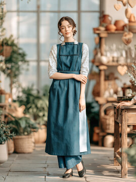 Woman in Bavarian Dirndl