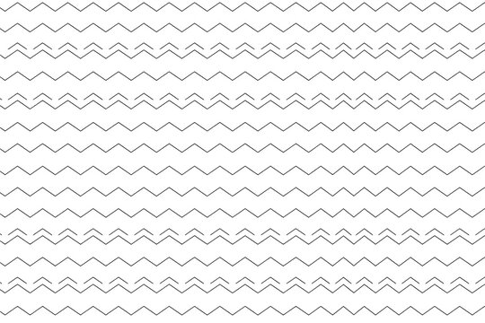 Minimalist black and white zigzag line pattern seamless geometric background for creative design projects