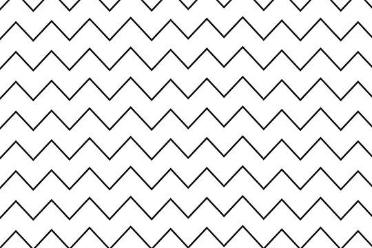 Black and white zigzag chevron seamless pattern background for modern geometric design