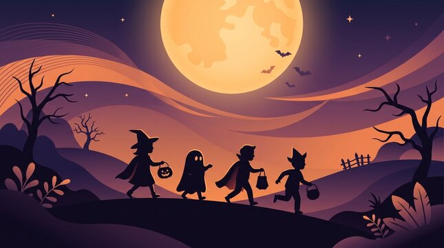  Happy Halloween vector illustration