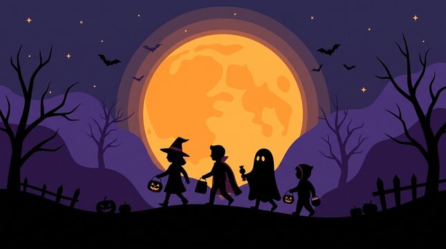  Happy Halloween vector illustration
