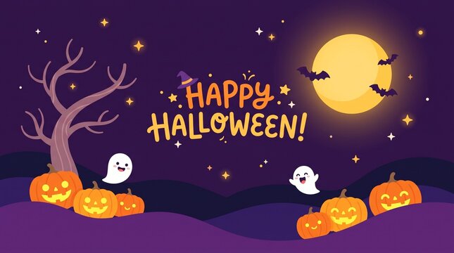  Happy Halloween vector illustration