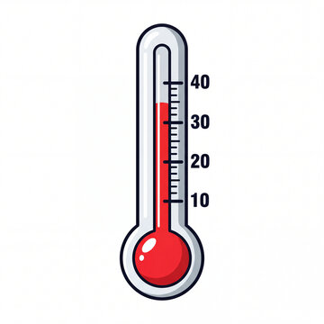 thermometer isolated on white