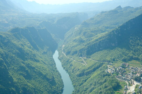Huajiang Grand Canyon, Guizhou, China.