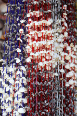Handmade Seashell and Bead Curtains  Coastal Souvenir Craft © GraphicsLetters