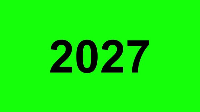 2026 to 2027 new year transition fading animation