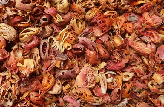 Mace is a spice that comes from the dried aril, or reddish covering, of the nutmeg seed