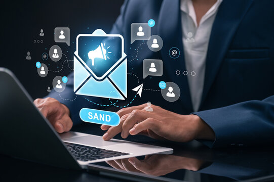 Email Marketing Automation with Digital Campaign Distribution, Customer Outreach and Connected Audience Communication Interface for Enterprise Marketing Software and Business Engagement Strategy
