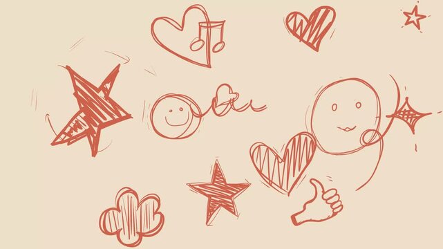 Playful Hand Drawn Doodles Animation
