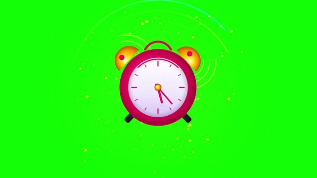 Chrono Resonance - Kinetic Vector Timepiece Loop Chroma Key Green S...