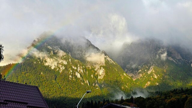 A Peaceful View of the Bucegi Mountain Landscape