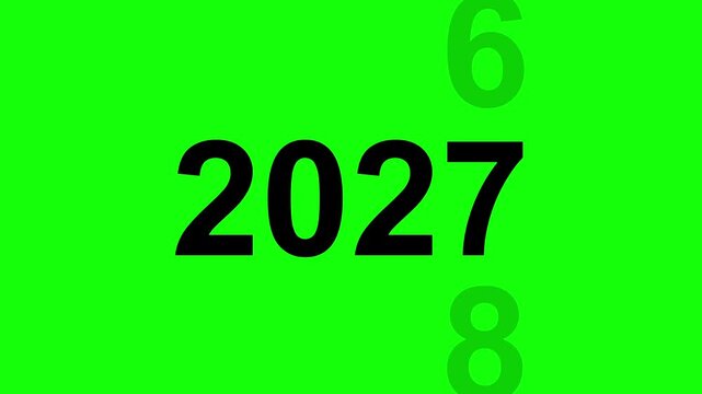 2026 to 2027 countdown new year sliding transition
