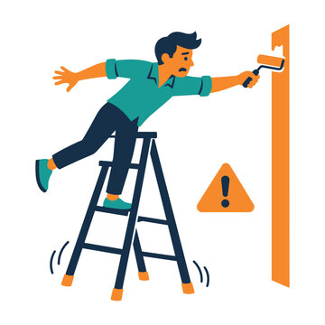 Man Recoiling From Sparking Outlet