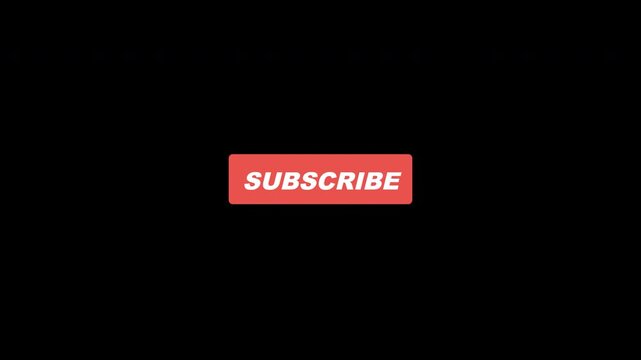Bold white and coral outro typography alternates between Like and Comment, Subscribe, and Thanks for Watching in an eight second transparent loop.