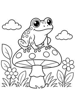 Frog on a leaf