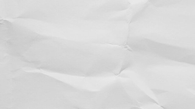white crumpled and creased paper sheet texture background