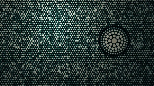 Teal Shagreen Stingray Leather Texture With Pulsing Beads Seamless Loop