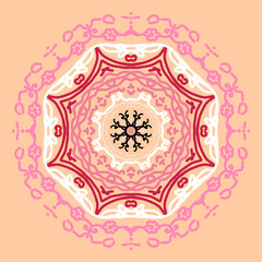 vector illustration of an abstract floral background © Monthiya kueakool 