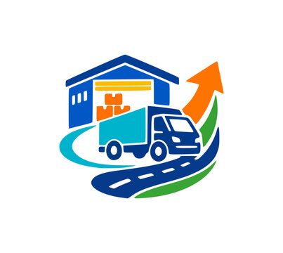 Global Warehouse Logistics And Shipping Vector Logo Design