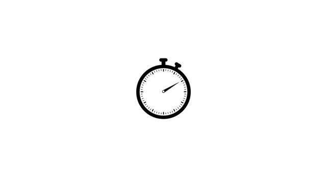 Human health pressure meter icon animation on white background