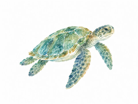 turtle on a white background
