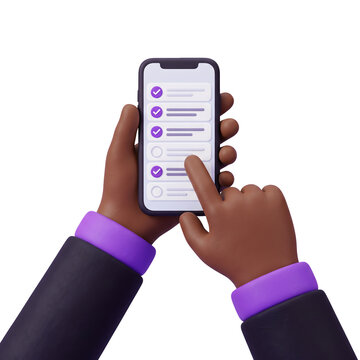 Task check on smartphone