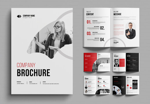 Modern Corporate Company Brochure Template Design Layout