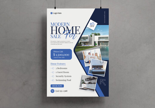Modern Home For Sale Flyer Template