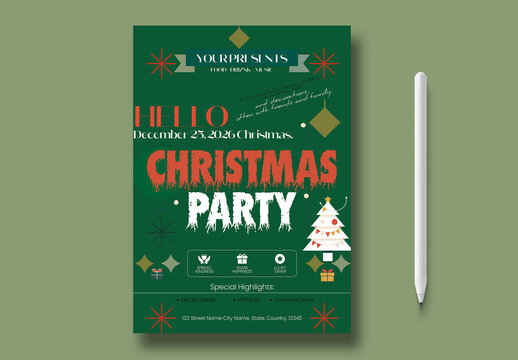 Modern Christmas Party Flyer