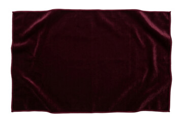 Dark red velvet blanket throw fabric backdrop mockup © PNG Lab