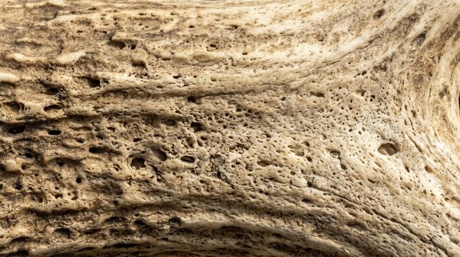 Close-up of weathered deer antler texture showcasing natural erosion patterns for product design and material reference
