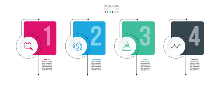 Option label infographic template for report and presentation about Business Or Marketing and Education.
