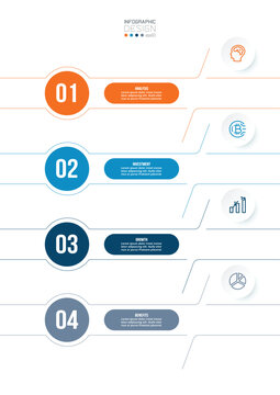 Infographic template business concept with workflow.
