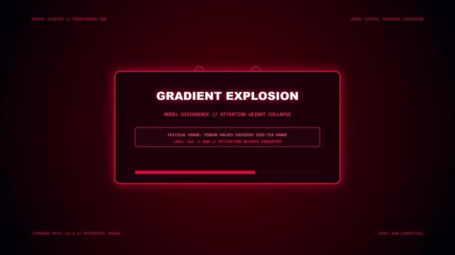 Artificial Intelligence Neural Network Failure and Error System HUD