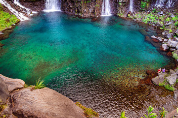 Grand Galet Waterfall, Reunion Island © Bernard