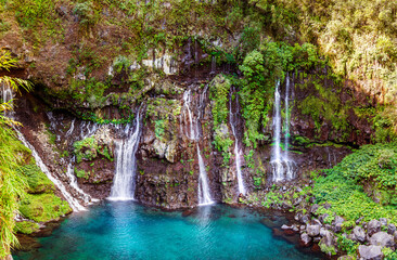 Grand Galet Waterfall, Reunion Island © Bernard