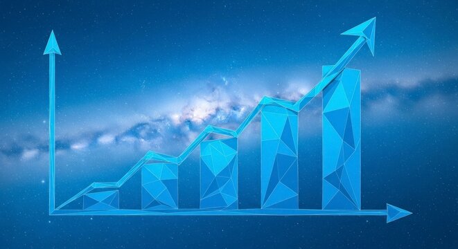 Polygonal Growth Chart Ascending Through the Starry Milky Way Galaxy