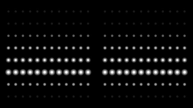 Abstract White Glowing LED Grid Matrix Array Digital Motion Background Video Footage