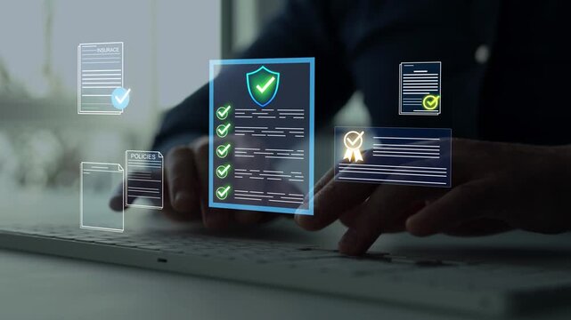 Insurance policy and document protection.Digital document verification, approval and compliance review. Quality assurance, process validation and compliance monitoring. Business standards  control.