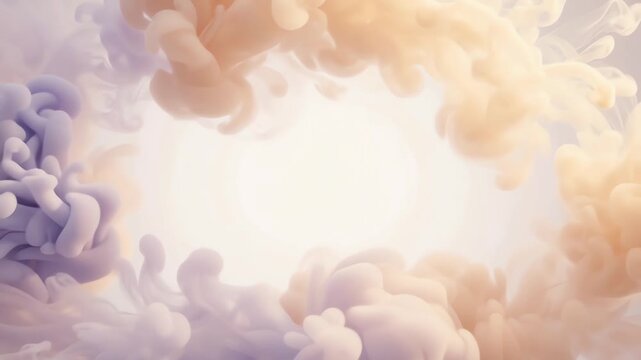 Dramatic Abstract Cloudscape Sunset Sky Background with Vibrant Pastel Orange Purple And Pink Hues