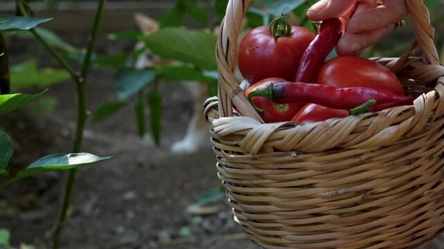 vegetable gardening at the backyard