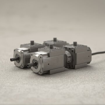 A set of robotic servo motors