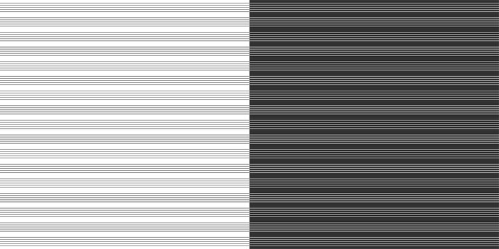 Horizontal line pattern set with varied spacing and contrast