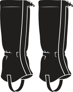 Pair of Winter Hiking Gaiters for Outdoor Footwear