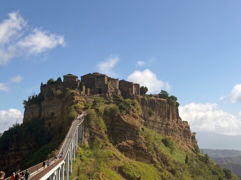 Civita di Bagnoregio, an outlying village of the municipality of Bagnoregio in the Province of Viterbo, Italy