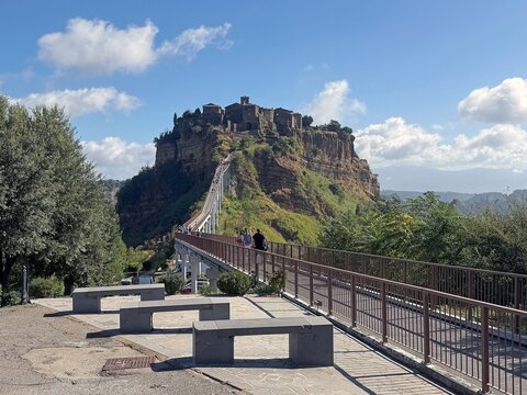 Civita di Bagnoregio, an outlying village of the municipality of Bagnoregio in the Province of Viterbo, Italy