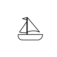 sailing ship icon © Didik