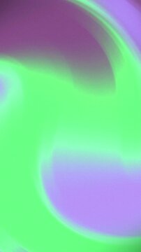 Abstract smooth gradient background with vibrant green and soft purple fluid waves.