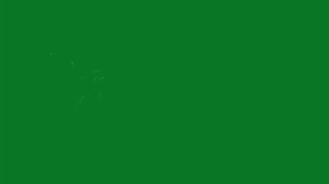 Shimmering white glitter rectangular line trail animation with sparkling fairy dust particles, glowing doodle stars, and luxury starlight border transition isolated on green screen background. 4k
