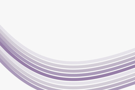 Abstract background, with smooth, curved, parallel lines in, varying shades of, purple and white, creating a gentle, wave effect on, a white surface
